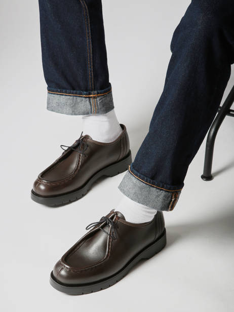 Chaussures Derbies En Cuir Kleman Marron men PADROR vue secondaire 1