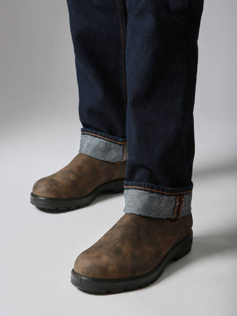 Chelsea Boots  En Cuir Blundstone Marron men 585 vue secondaire 1