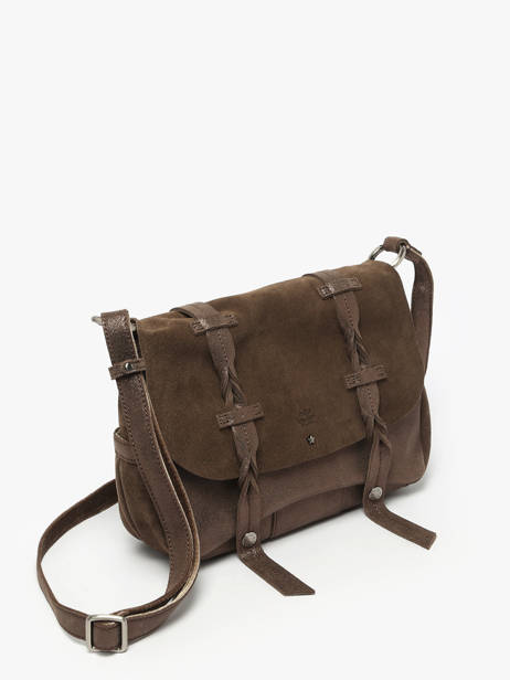 Sac Bandoulière Vintage Cuir Mila louise Marron vintage 3677XV vue secondaire 1