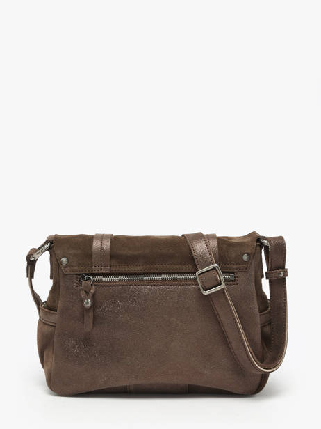 Sac Bandoulière Vintage Cuir Mila louise Marron vintage 3677XV vue secondaire 3
