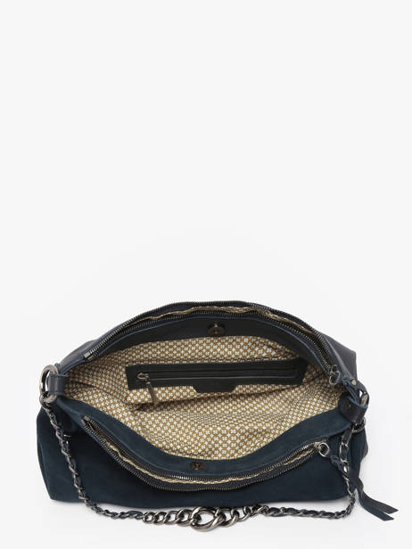 Sac Bandoulière Vintage Cuir Mila louise Bleu vintage 3822VC vue secondaire 2