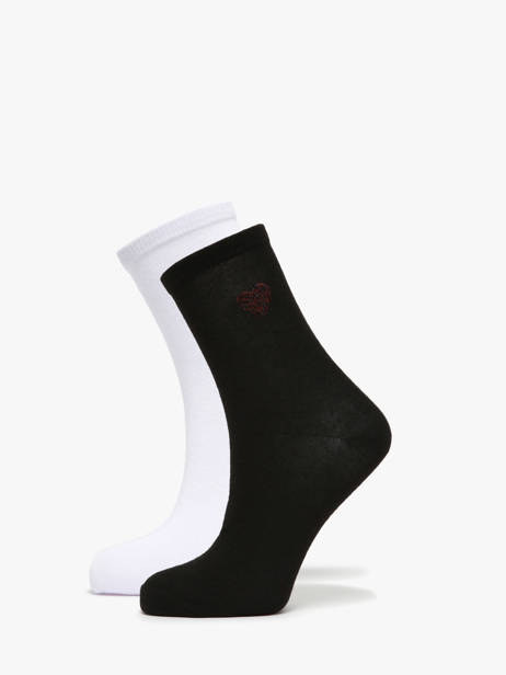 Women's Socks Heart 2 Pairs Pieces Black socks women 17108765