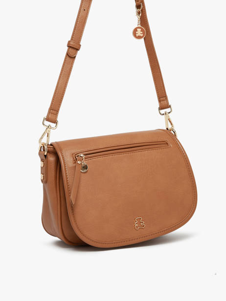 Sac Bandoulière Zip Lulu castagnette Marron zip ZAHAR vue secondaire 1