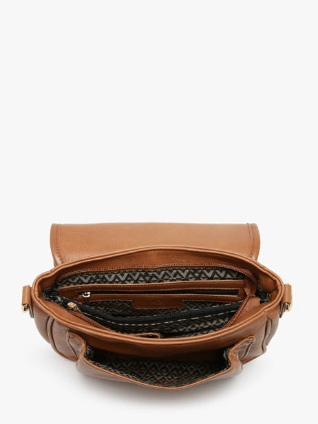 Sac Bandoulière Zip Lulu castagnette Marron zip ZAHAR vue secondaire 2