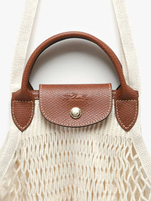 Longchamp Le pliage filet Hobo bag Beige