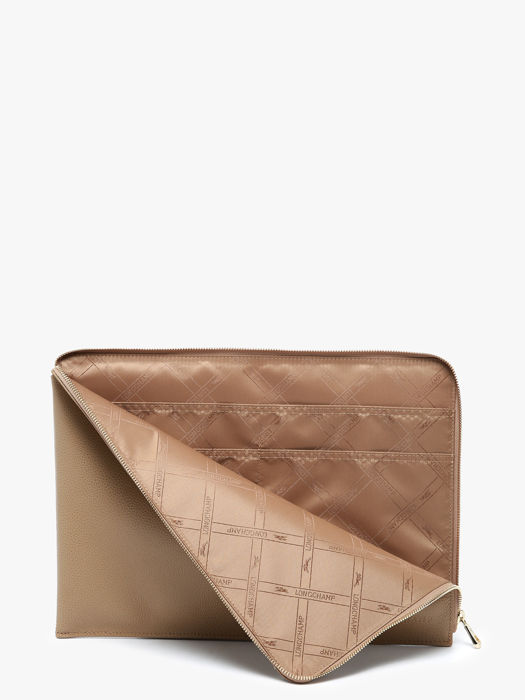 Longchamp Le foulonné Passport cover Beige