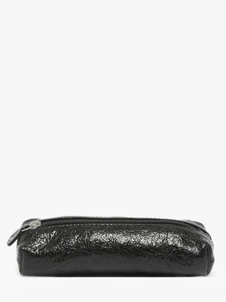 Leather Eclipse Pencil Case Paul marius Black eclipse PLUMIECL