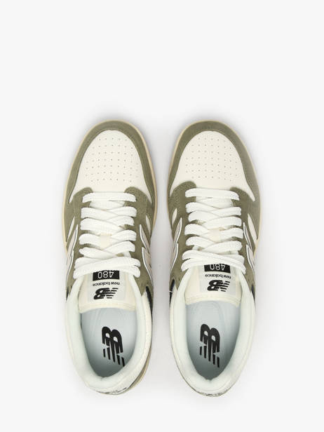 Sneakers 480 In Leather New balance Green boy BB480PEO other view 3