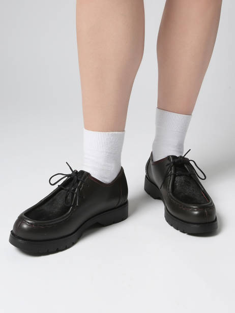 Derby Shoes In Leather Kleman Red women PADRINI other view 1