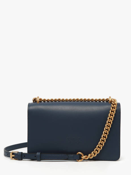 Sac Bandoulière Love Bag Icon Cuir Pinko Bleu love bag icon A0F1 vue secondaire 4