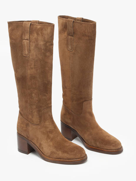 Heeled Boots In Leather Alpe Brown women 53541103 other view 1