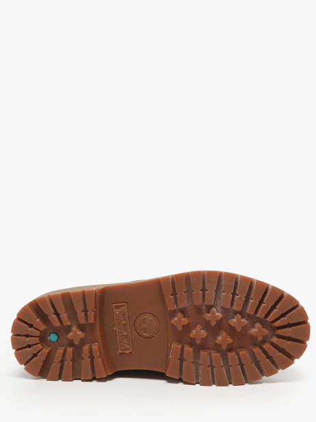 Platform Boat Shoes Stone Street In Leather Timberland Brown women 2QDMD571 other view 4