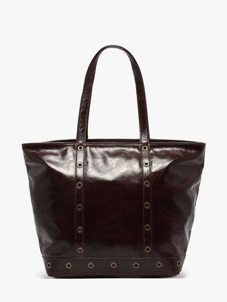 Medium Leather Le Cabas Shoulder Bag Vanessa bruno Brown cabas cuir 82V40378 other view 4