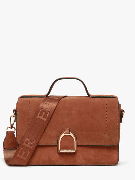 Sac Bandoulière M Altesse Suede Etrier Marron altesse suede EASU048M