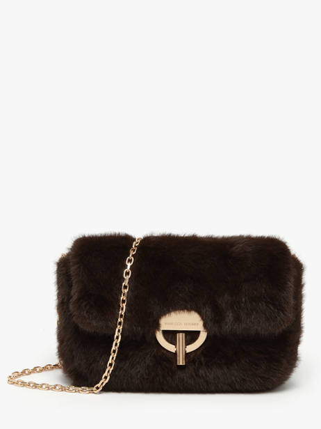Medium Faux Fur Moon Crossbody Bag Vanessa bruno Brown moon 30V40533