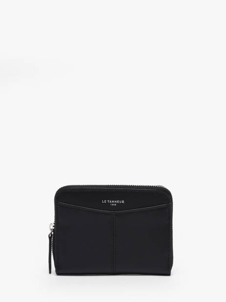 Coin Purse With Card Holder Charlotte Leather Le tanneur Black charlotte TOTT3110
