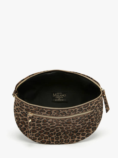 Sac Banane Velvet Leopardo Cuir Milano Marron velvet leopardo VL24091 vue secondaire 3