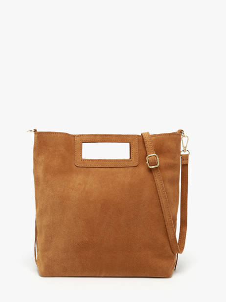 Sac Bandoulière Velvet Cuir Milano Marron velvet VE25091 vue secondaire 4