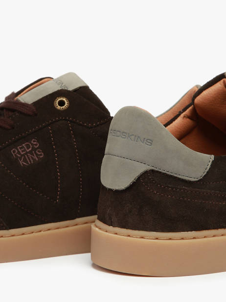 Sneakers Quadra En Cuir Redskins Marron men QUADRA vue secondaire 2