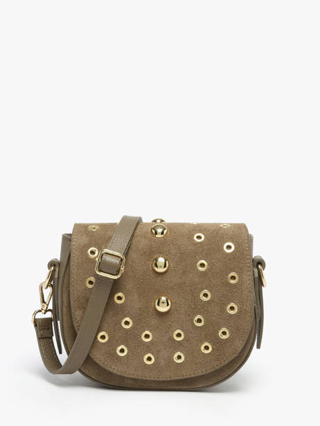 Sac Bandoulière Velvet Studs Milano Beige velvet studs VS25093