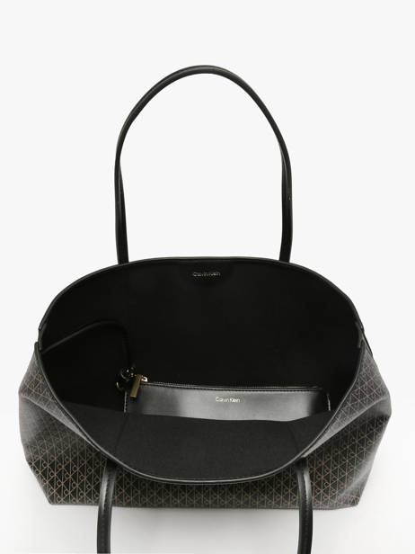 Sac Porté épaule Coated Emblem Calvin klein jeans Noir coated emblem 4F3267G vue secondaire 3
