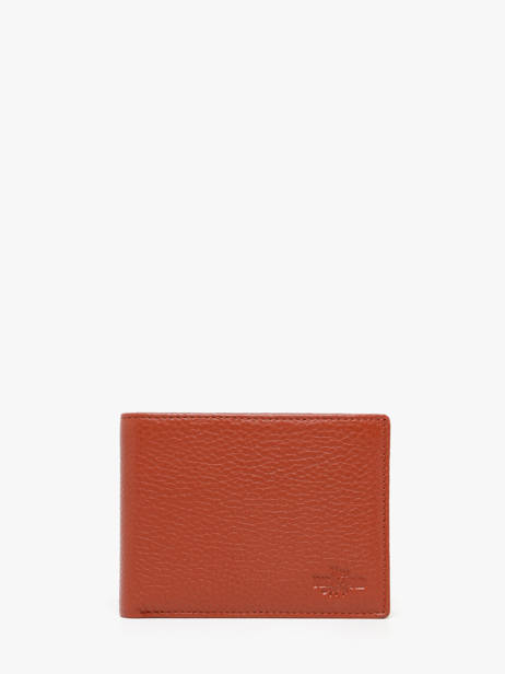 Wallet Foulonne Leather Yves renard Orange foulonne 2372