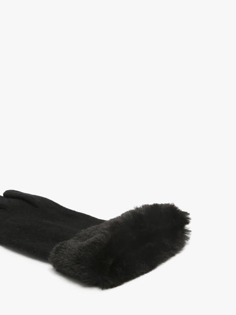 Gloves Isotoner Black women gloves 85358 other view 1