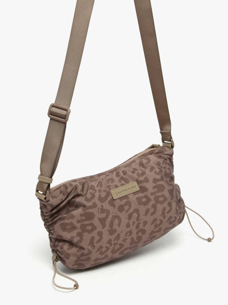 Skara Small Leo - Shoulder Bag Kapten and son Brown leo SL other view 2