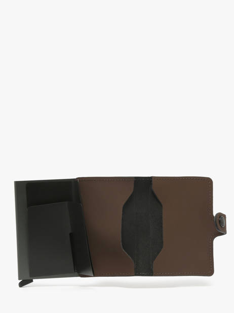 Card Holder Matte Leather Secrid Brown matte MM other view 1