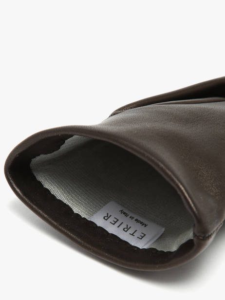 Women's Leather Gloves Etrier Black accessoires EGLO416G other view 2