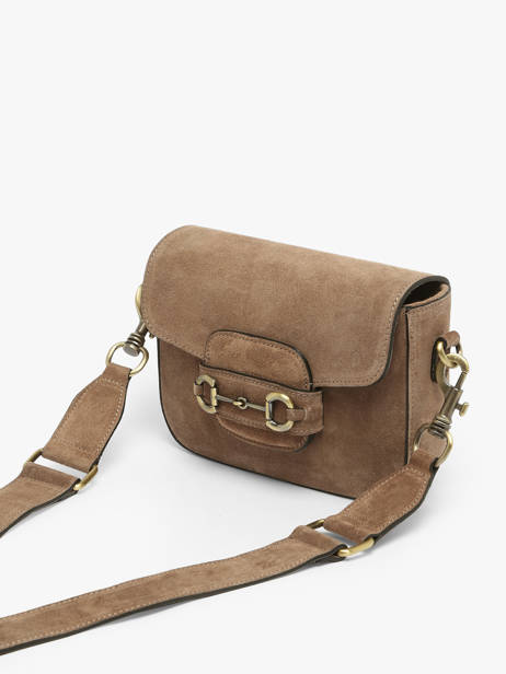 Sac Bandoulière Velvet Cuir Milano Beige velvet VE260611 vue secondaire 2