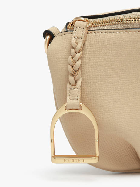 Sac Banane Torsade Cuir Etrier Beige torsade ETOS022M vue secondaire 5