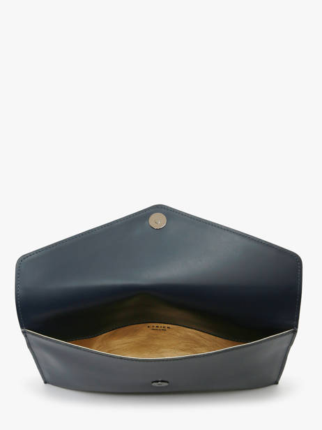 Large Leather Paddock Clutch Bag Etrier Blue paddock EPAD075L other view 4