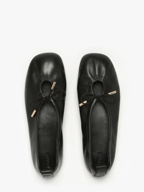 Ballerines En Cuir Alohas Noir women 10030304 vue secondaire 3