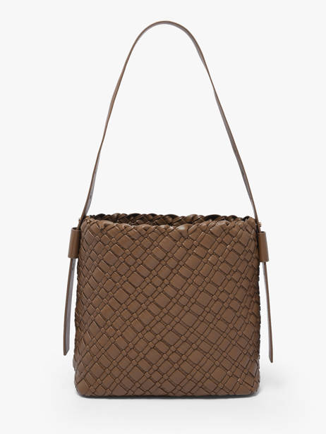 Sac Porté épaule Th Braided Polyester Tommy hilfiger Marron th braided AW18160 vue secondaire 3