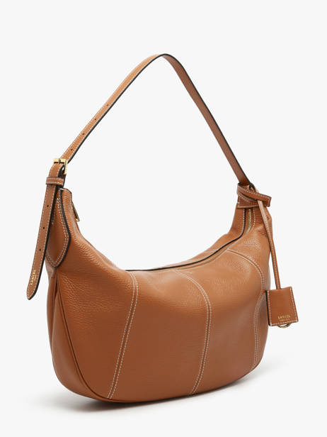 Large Leather Victoire Hobo Bag Lancel Brown victoire A13994 other view 1