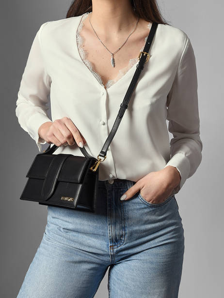 Preloved Leather Grand Bambino Crossbody Bag Jacquemus Black second life 1566393 other view 1