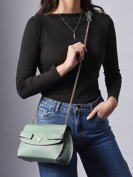 Shoulder Bag Serenova Polyurethane Guess Green serenova ZG809121 other view 1