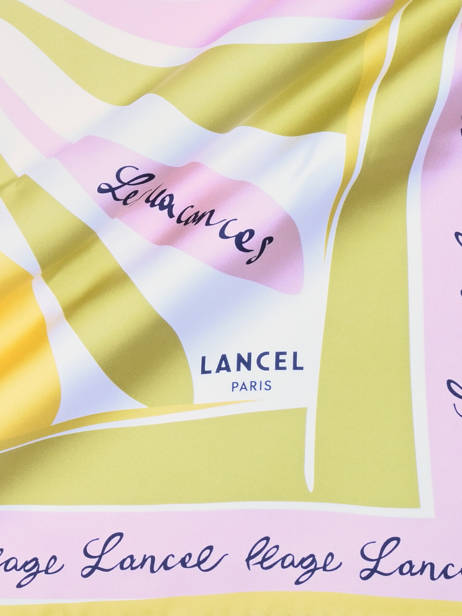 Silk Scarf Sunrise 90x90cm Lancel Multicolor charms A14135 other view 1