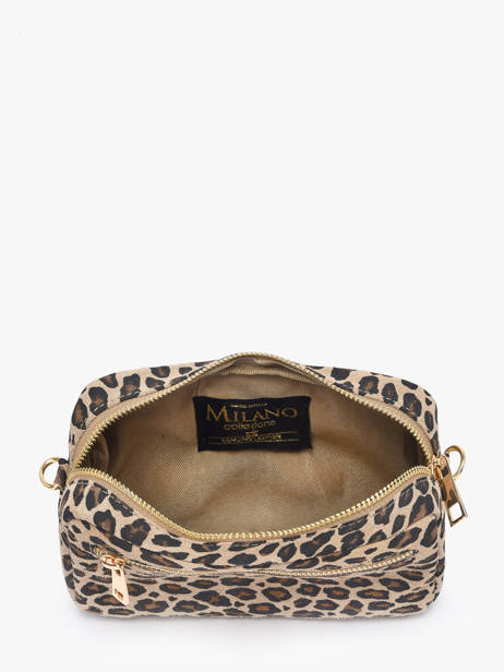 Shoulder Bag Velvet Leopardo Leather Milano Multicolor velvet leopardo VL25115 other view 3