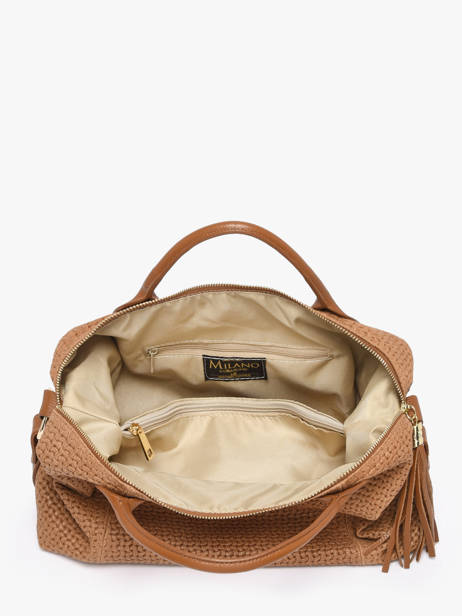 Sac Porté Main Beautiful Cuir Milano Marron beautiful BE25111 vue secondaire 3