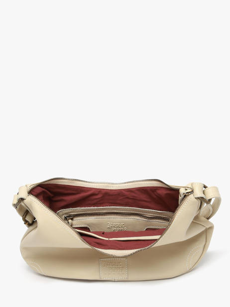 Shoulder Bag Seam Leather Basilic pepper Beige seam BSEA03 other view 3