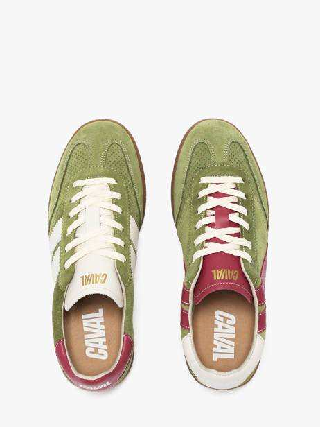 Sneakers In Leather Caval Green women BAPULS17 other view 3