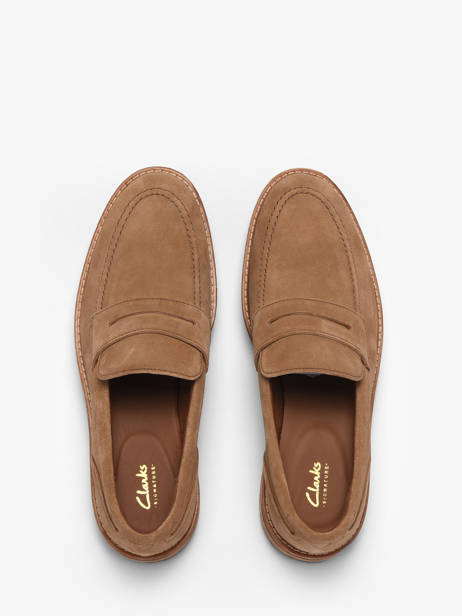 Moccasins In Leather Clarks Brown men 26186450 other view 4