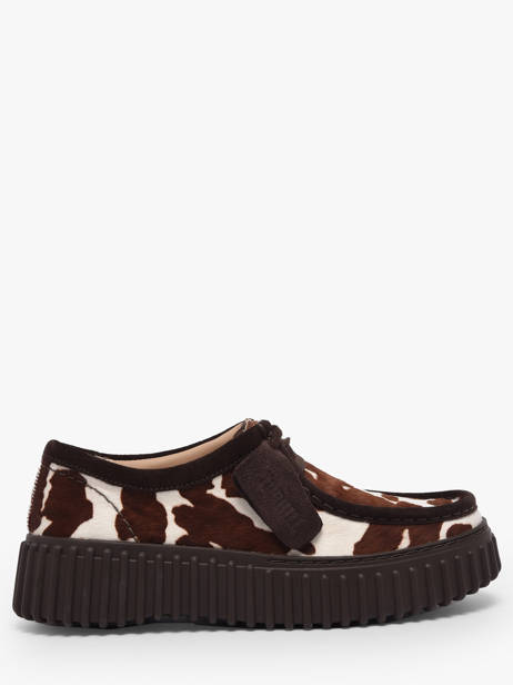 Platform Derby Shoes In Leather Clarks Brown women 26186666