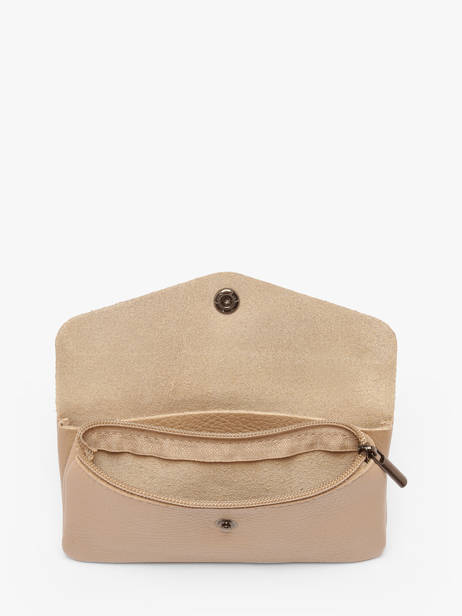 Porte-monnaie Caviar Cuir Milano Beige caviar CA23113 vue secondaire 1