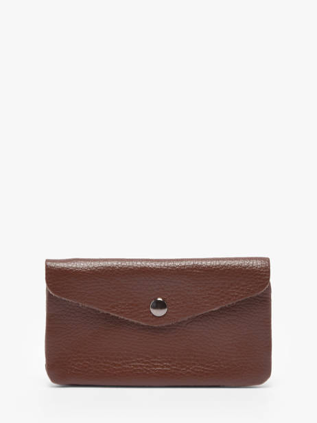 Porte-monnaie Caviar Cuir Milano Marron caviar CA23113