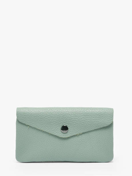 Porte-monnaie Caviar Cuir Milano Vert caviar CA23113