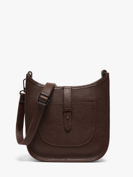 Sac Bandoulière Caviar Cuir Milano Marron caviar CA25067