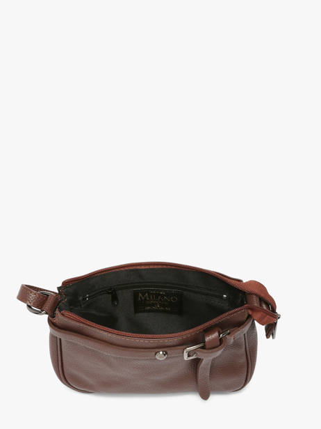 Sac Bandoulière Caviar Cuir Milano Marron caviar G1421N vue secondaire 3